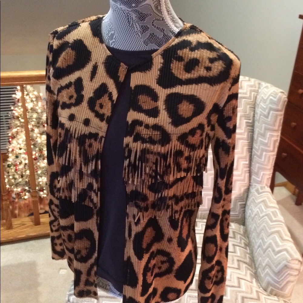 Chico’s Fringed Jacket/Blazer